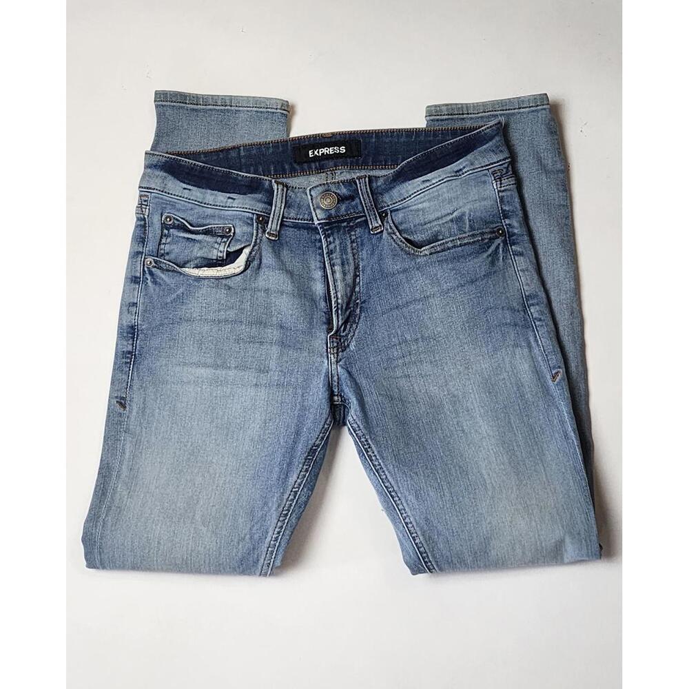 Express Blue Denim Jeans - Stylish & Comfortable 30x30